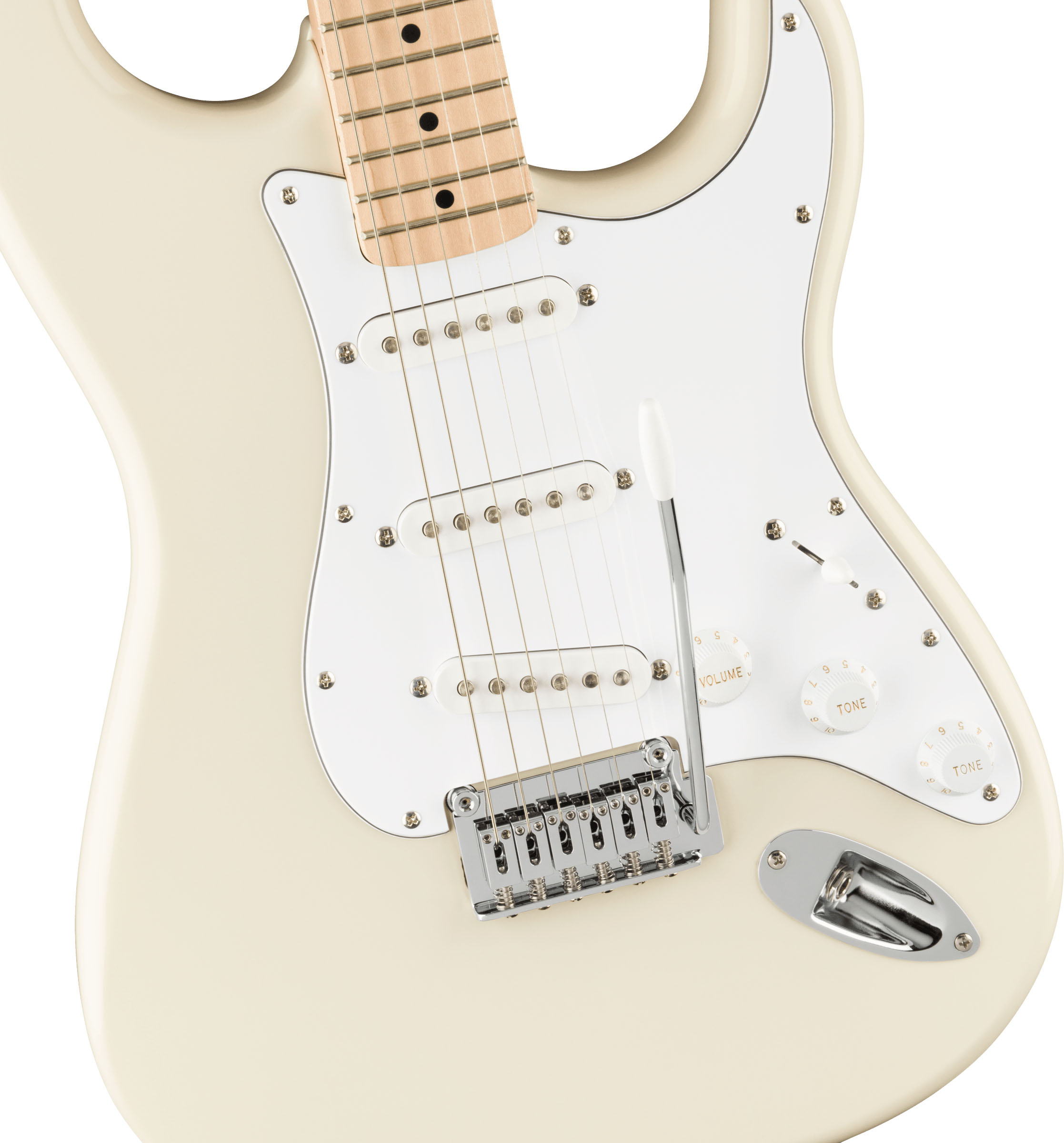 Affinity Series™ Stratocaster®, Maple Fingerboard, White Pickguard, Olympic White - Image 4