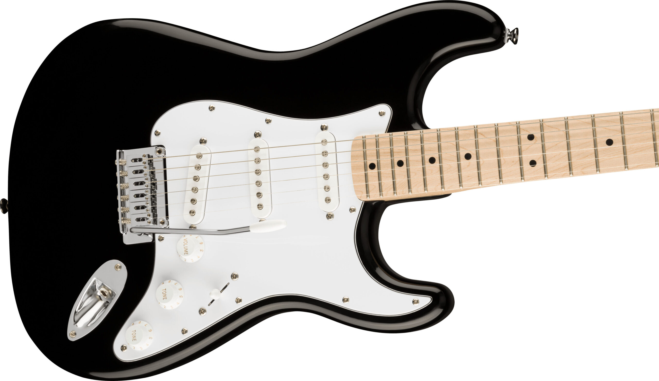 Affinity Series™ Stratocaster®, Maple Fingerboard, White Pickguard, Black - Image 5