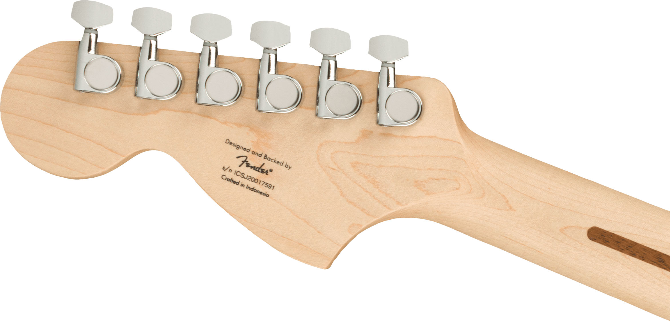 Affinity Series™ Stratocaster®, Maple Fingerboard, White Pickguard, Black - Image 7