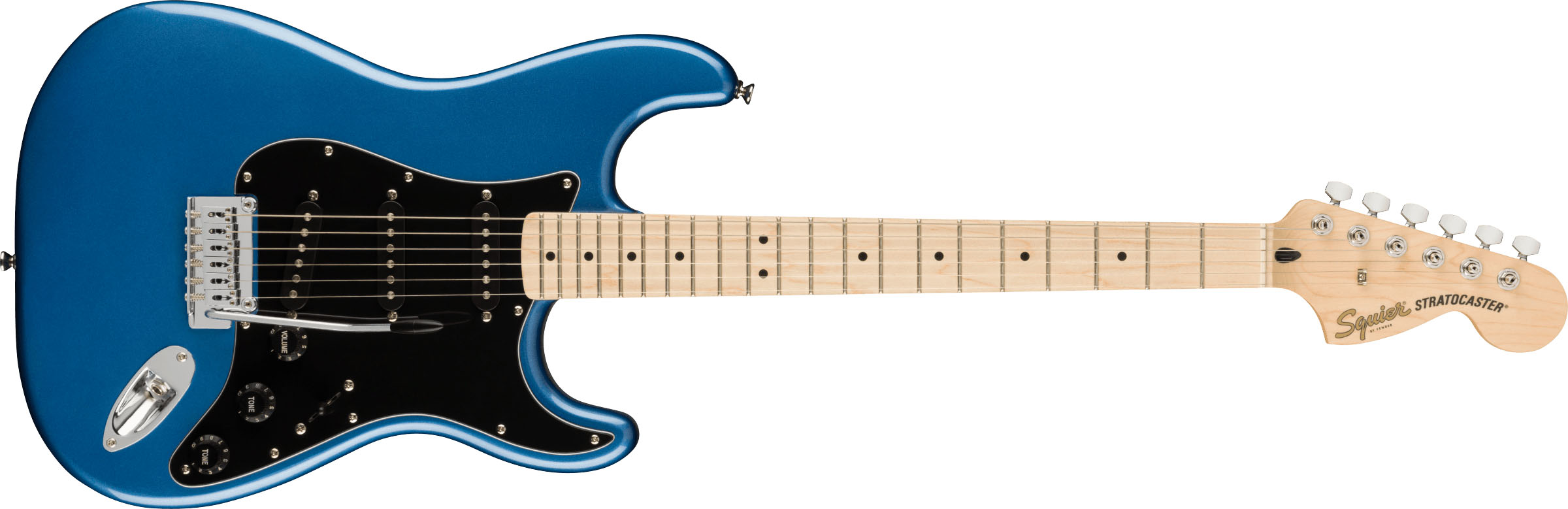 Affinity Series™ Stratocaster®, Maple Fingerboard, Black Pickguard, Lake Placid Blue - Image 2