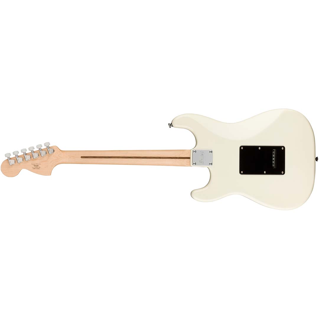 Affinity Series™ Stratocaster® HH, Laurel Fingerboard, Black Pickguard, Olympic White - Image 3
