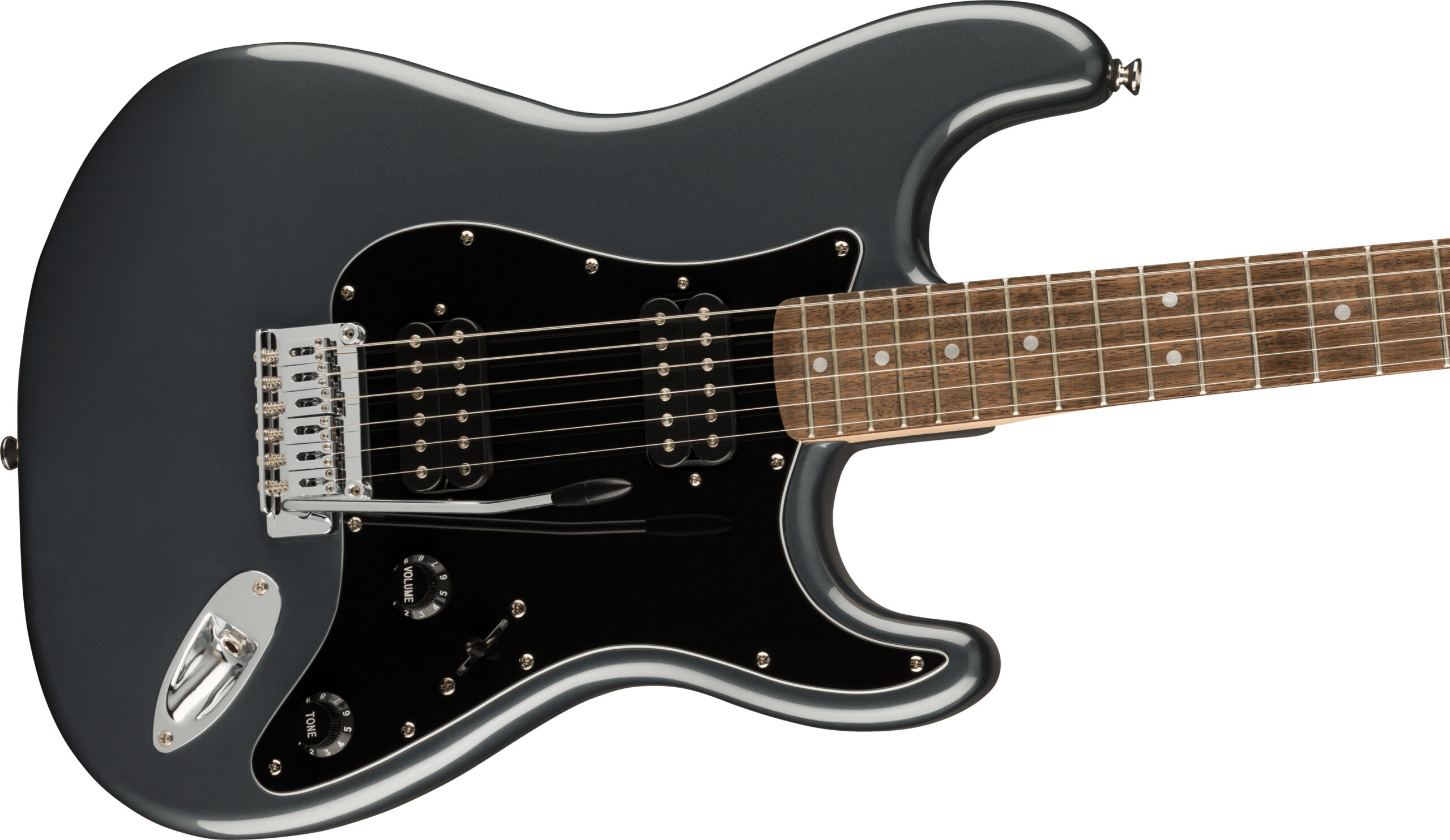 Affinity Series™ Stratocaster® HH, Laurel Fingerboard, Black Pickguard, Charcoal Frost Metallic - Image 5