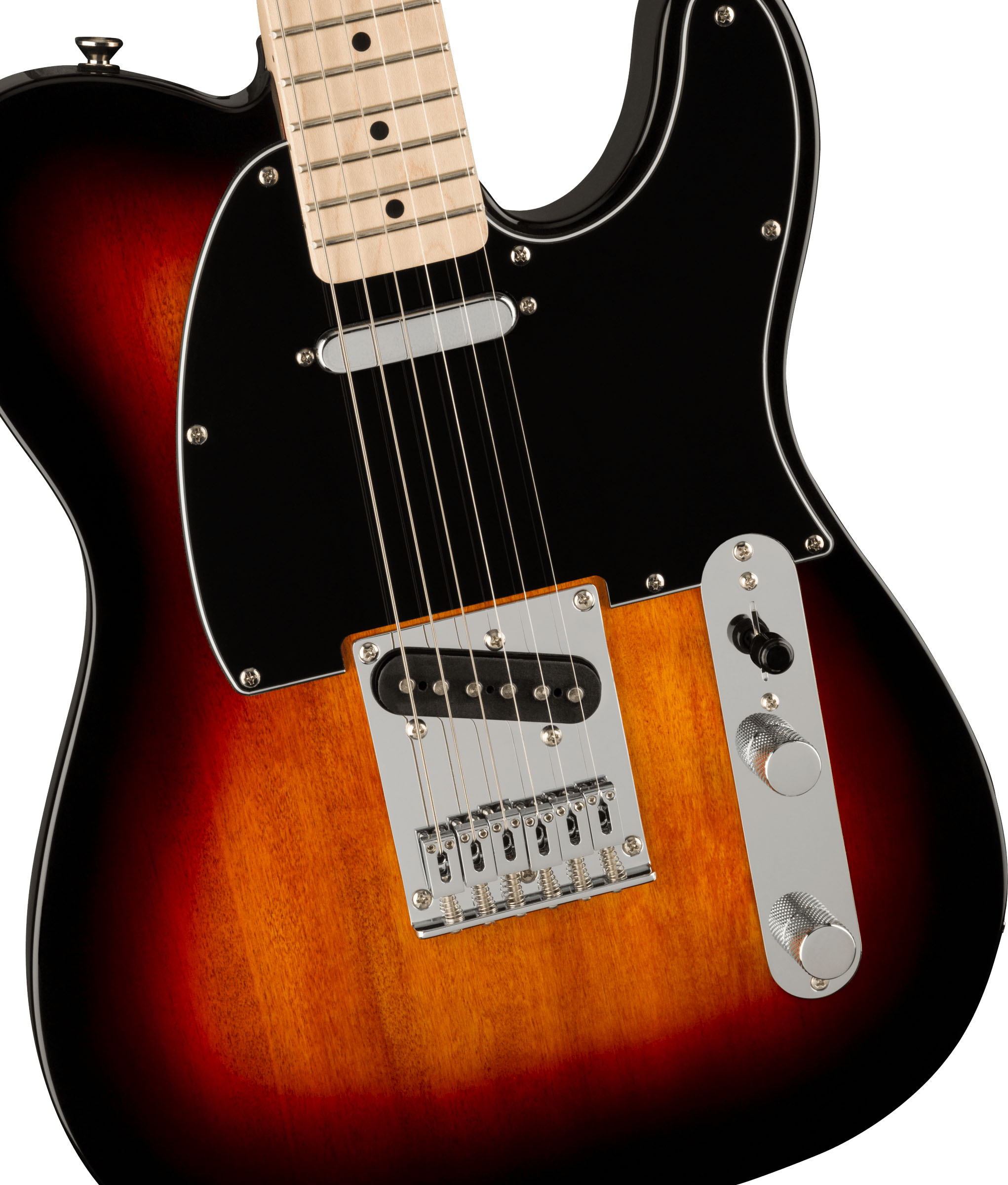 Affinity Series™ Telecaster®, Maple Fingerboard, Black Pickguard, 3-Color Sunburst - Image 4