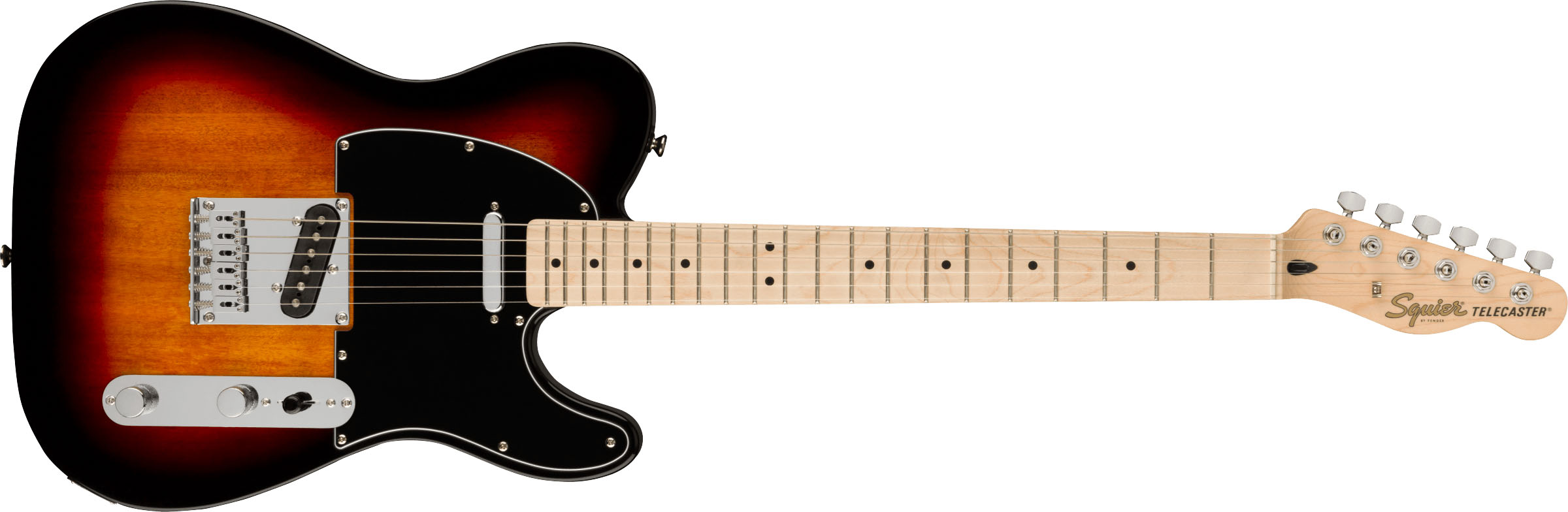 Affinity Series™ Telecaster®, Maple Fingerboard, Black Pickguard, 3-Color Sunburst - Image 2