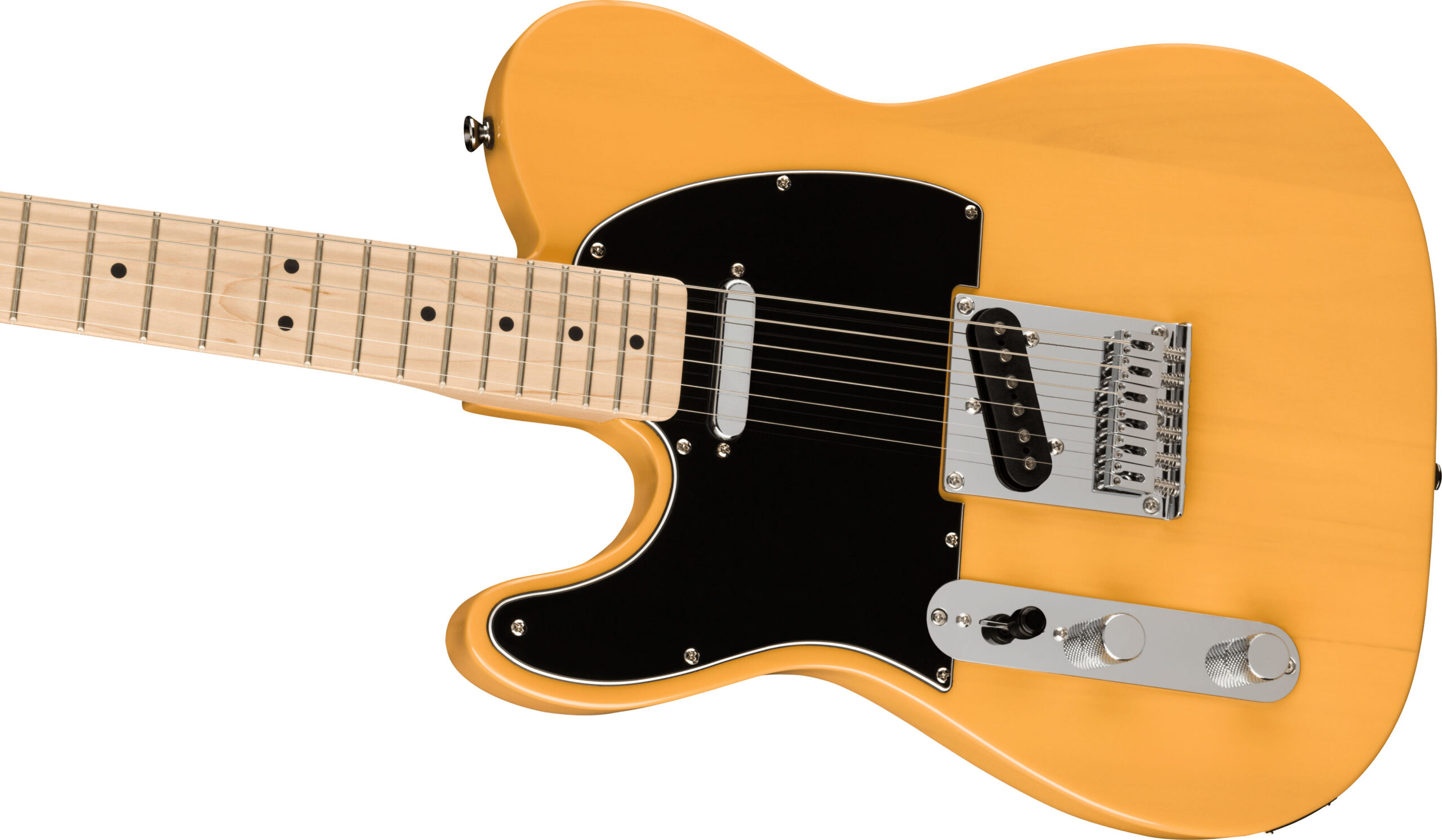 Affinity Series™ Telecaster® Left-Handed, Maple Fingerboard, Black Pickguard, Butterscotch Blonde - Image 5