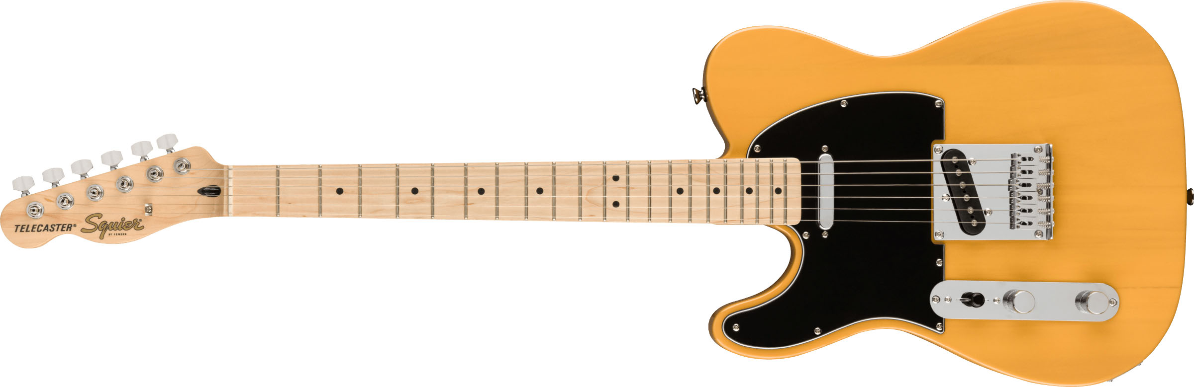 Affinity Series™ Telecaster® Left-Handed, Maple Fingerboard, Black Pickguard, Butterscotch Blonde - Image 2