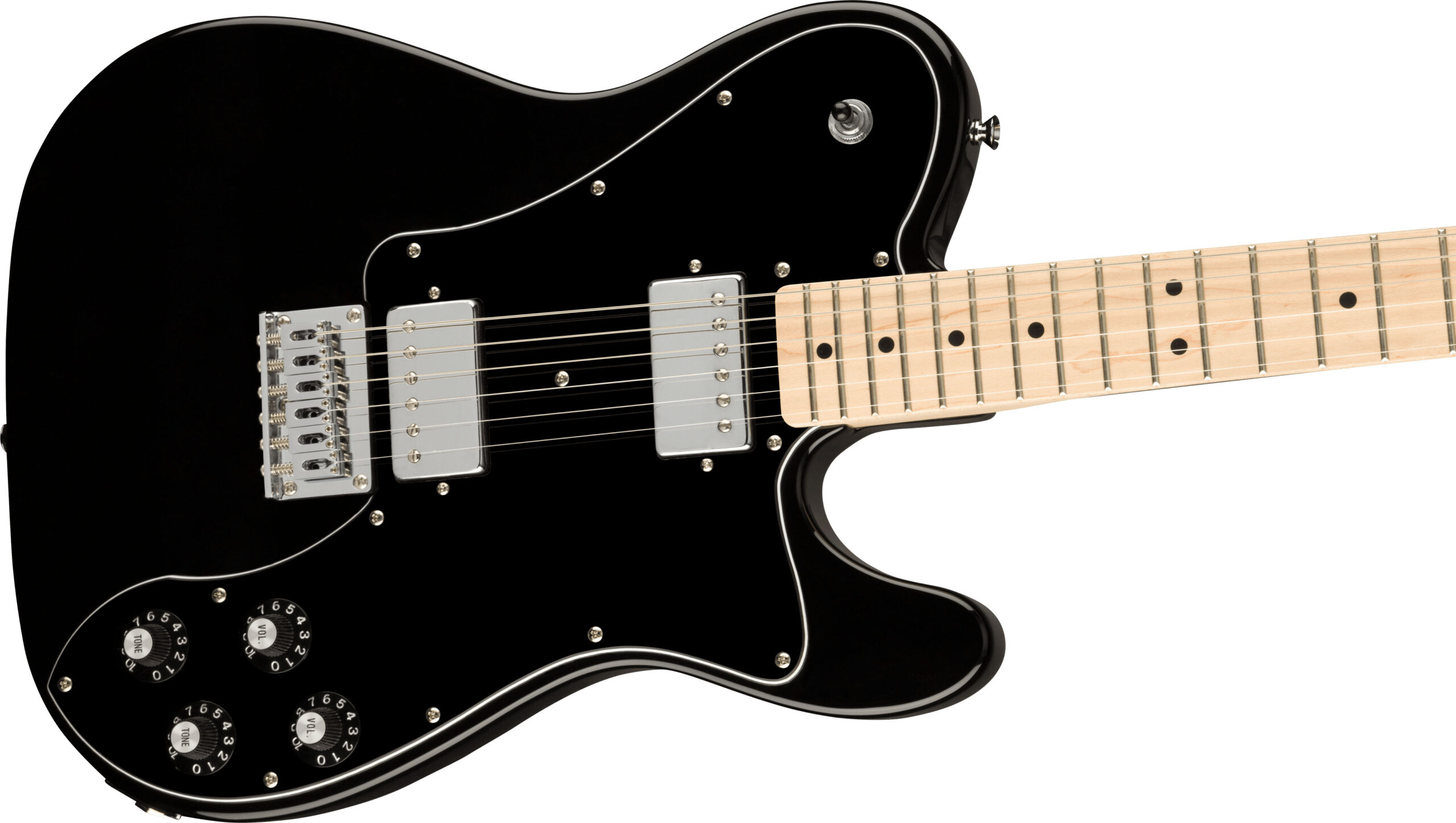 Affinity Series™ Telecaster® Deluxe, Maple Fingerboard, Black Pickguard, Black - Image 5