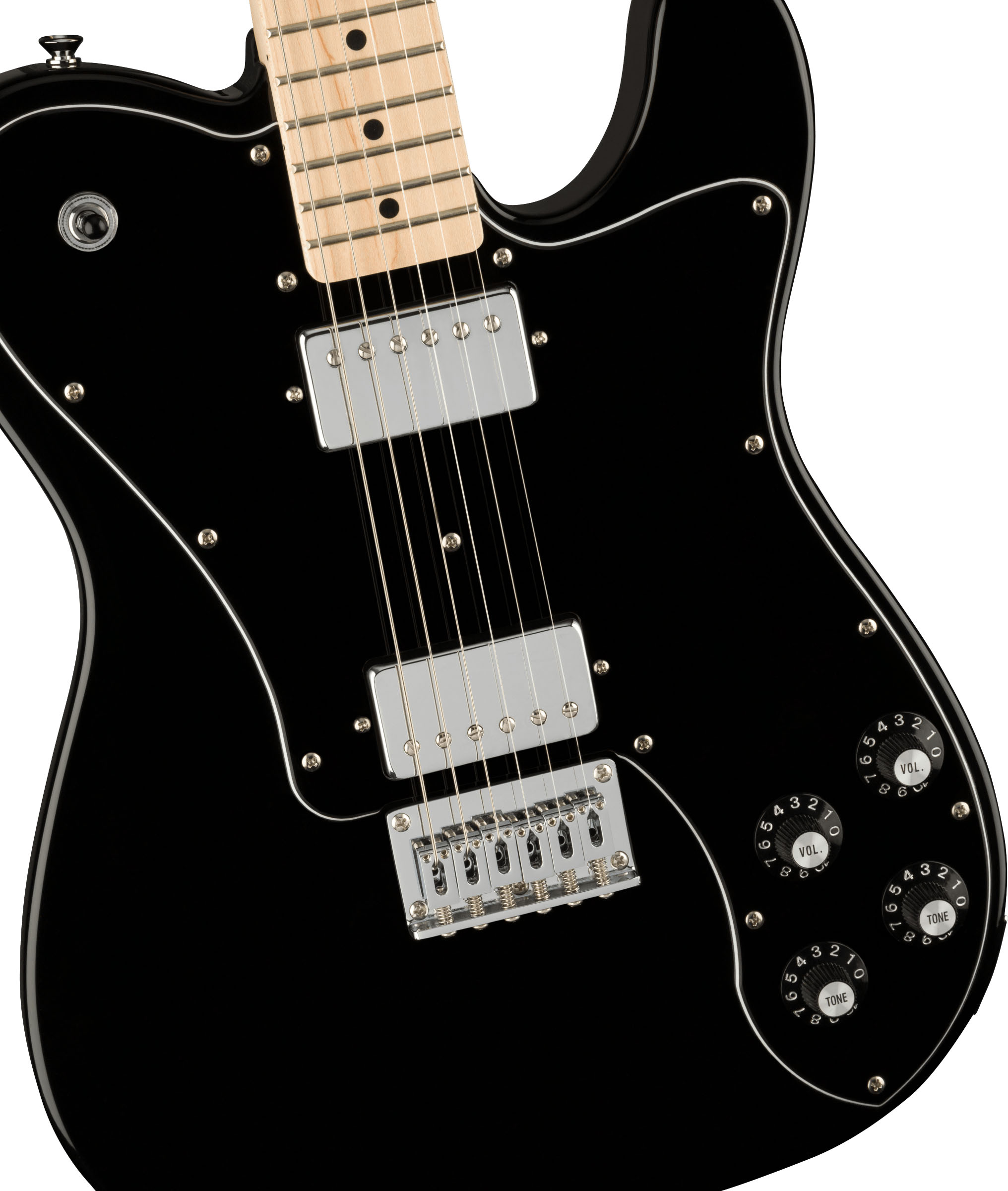 Affinity Series™ Telecaster® Deluxe, Maple Fingerboard, Black Pickguard, Black - Image 4