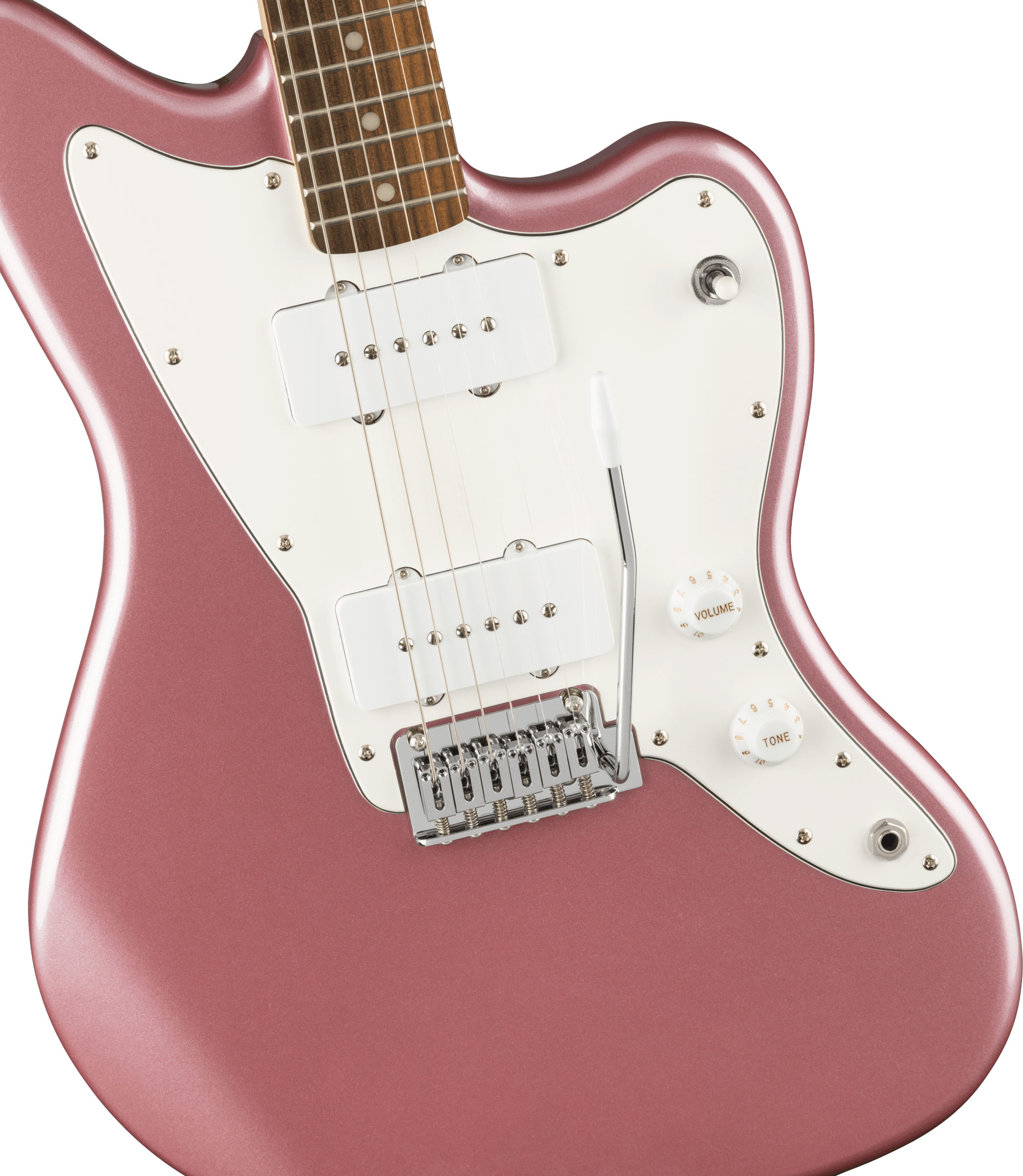 Affinity Series™ Jazzmaster®, Laurel Fingerboard, White Pickguard, Burgundy Mist - Image 4