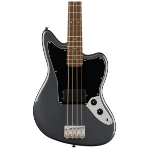 Affinity Series™ Jaguar® Bass H, Laurel Fingerboard, Black Pickguard, Charcoal Frost Metallic