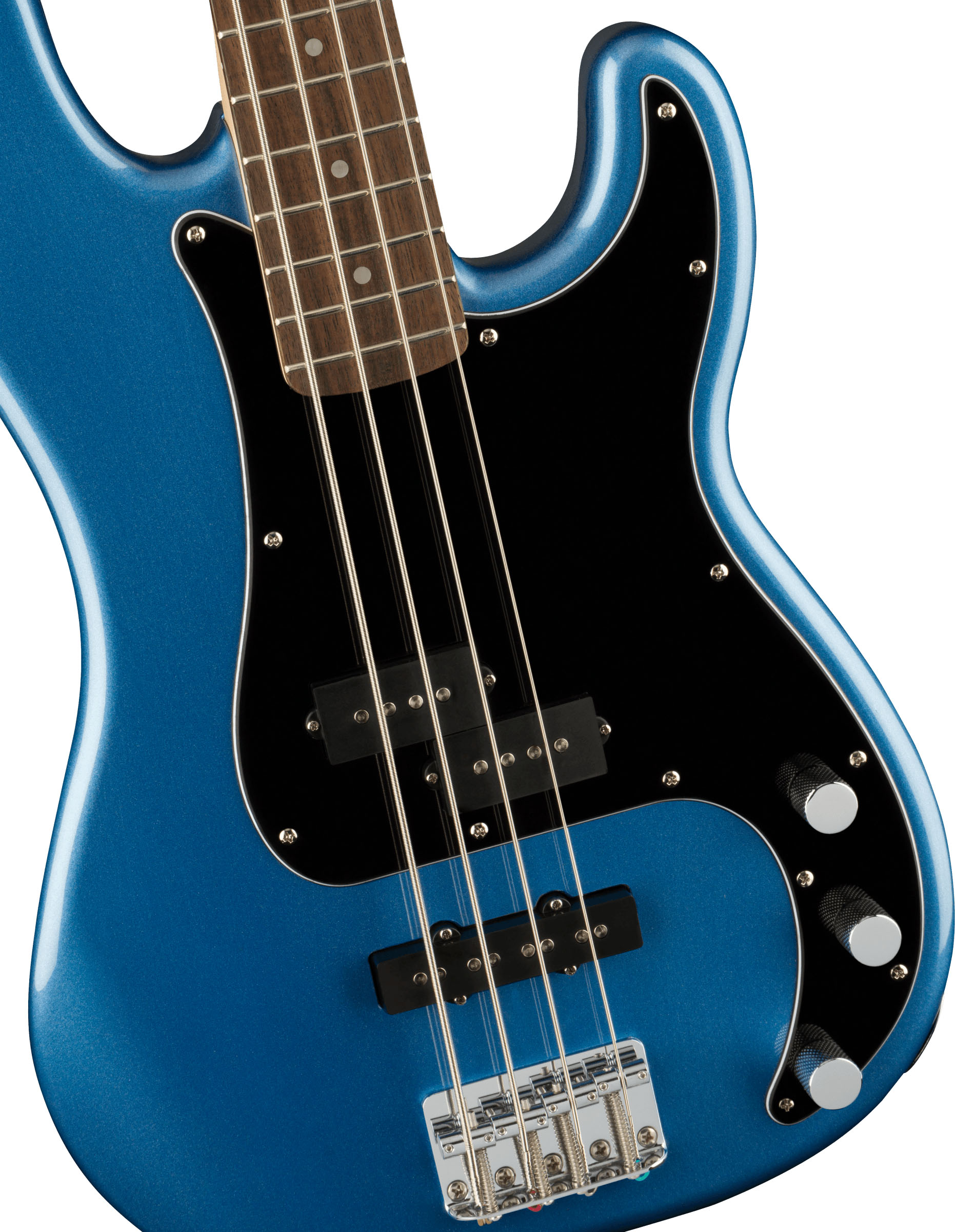 Affinity Series™ Precision Bass® PJ, Laurel Fingerboard, Black Pickguard, Lake Placid Blue - Image 4