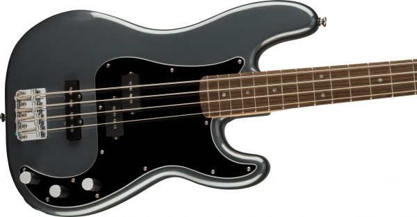 Affinity Series™ Precision Bass® PJ, Laurel Fingerboard, Black Pickguard, Charcoal Frost Metallic - Image 5