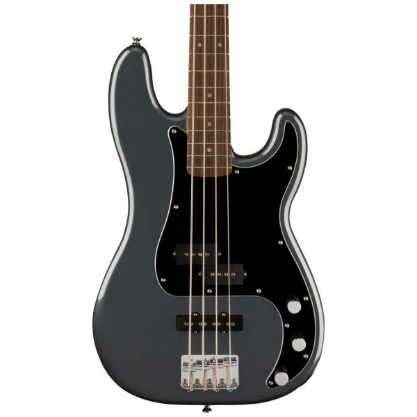 Affinity Series™ Precision Bass® PJ, Laurel Fingerboard, Black Pickguard, Charcoal Frost Metallic