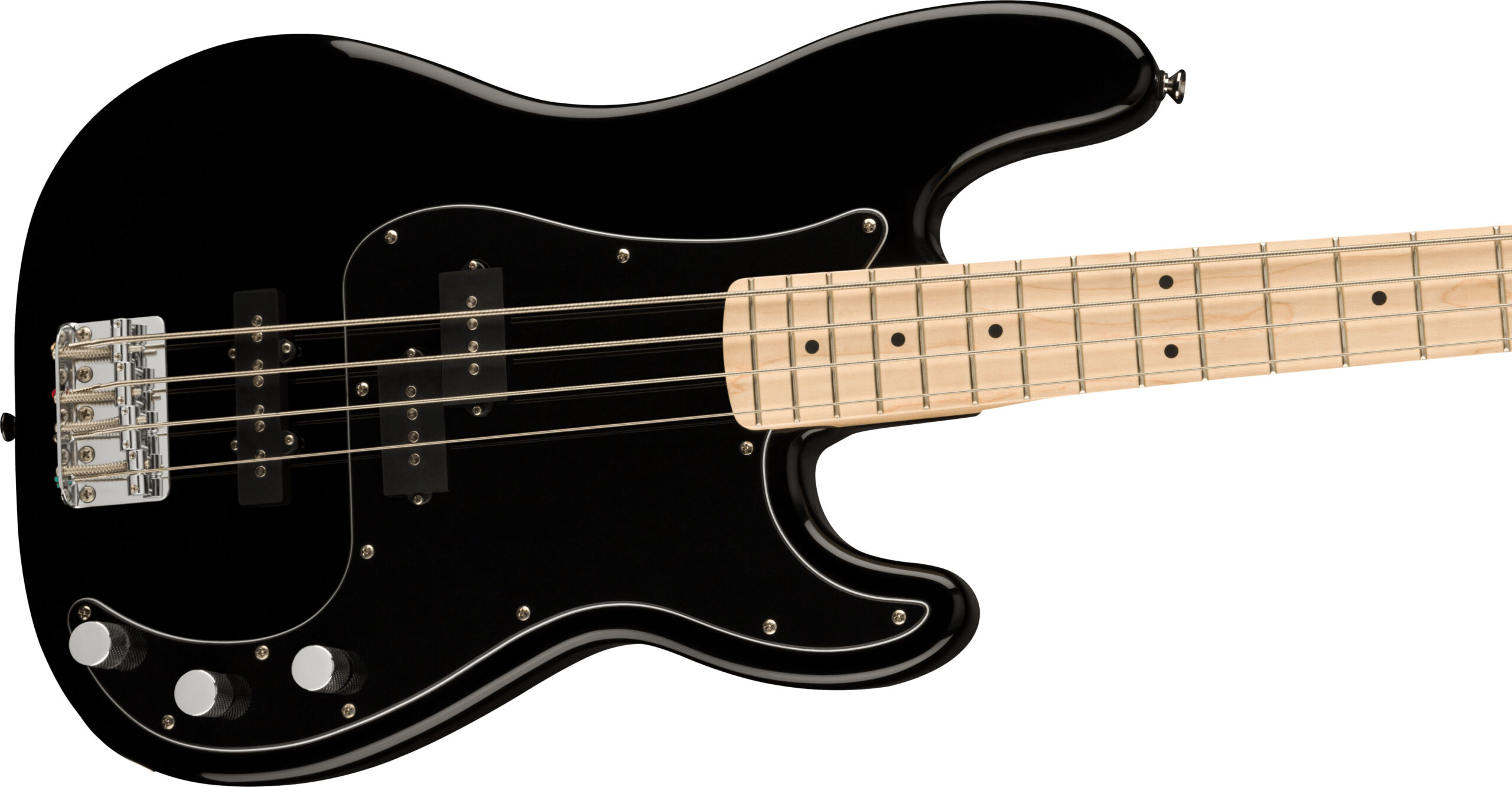 Affinity Series™ Precision Bass® PJ, Maple Fingerboard, Black Pickguard, Black - Image 5