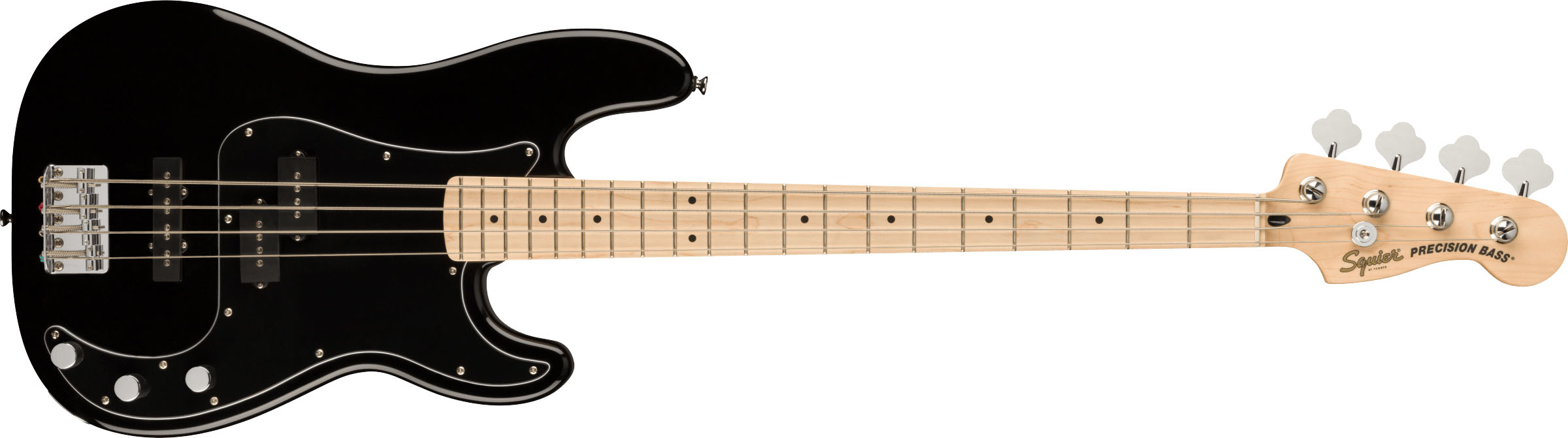 Affinity Series™ Precision Bass® PJ, Maple Fingerboard, Black Pickguard, Black - Image 2