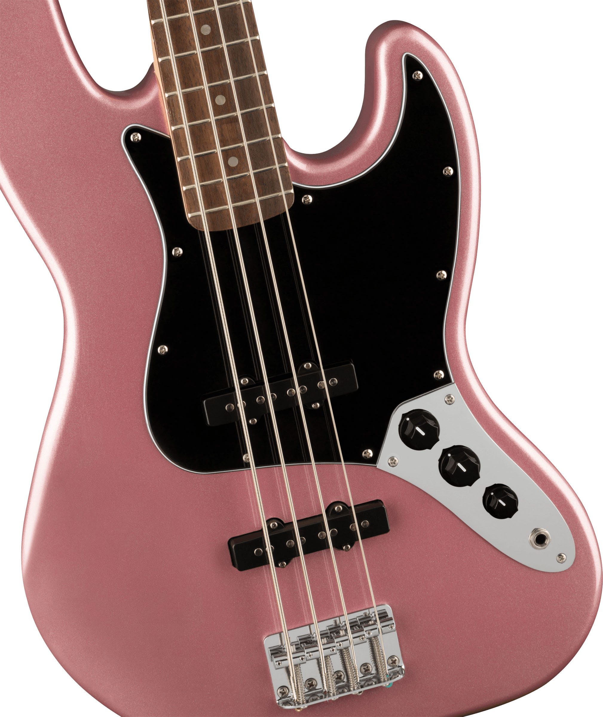 Affinity Series™ Jazz Bass®, Laurel Fingerboard, Black Pickguard, Burgundy Mist - Image 4