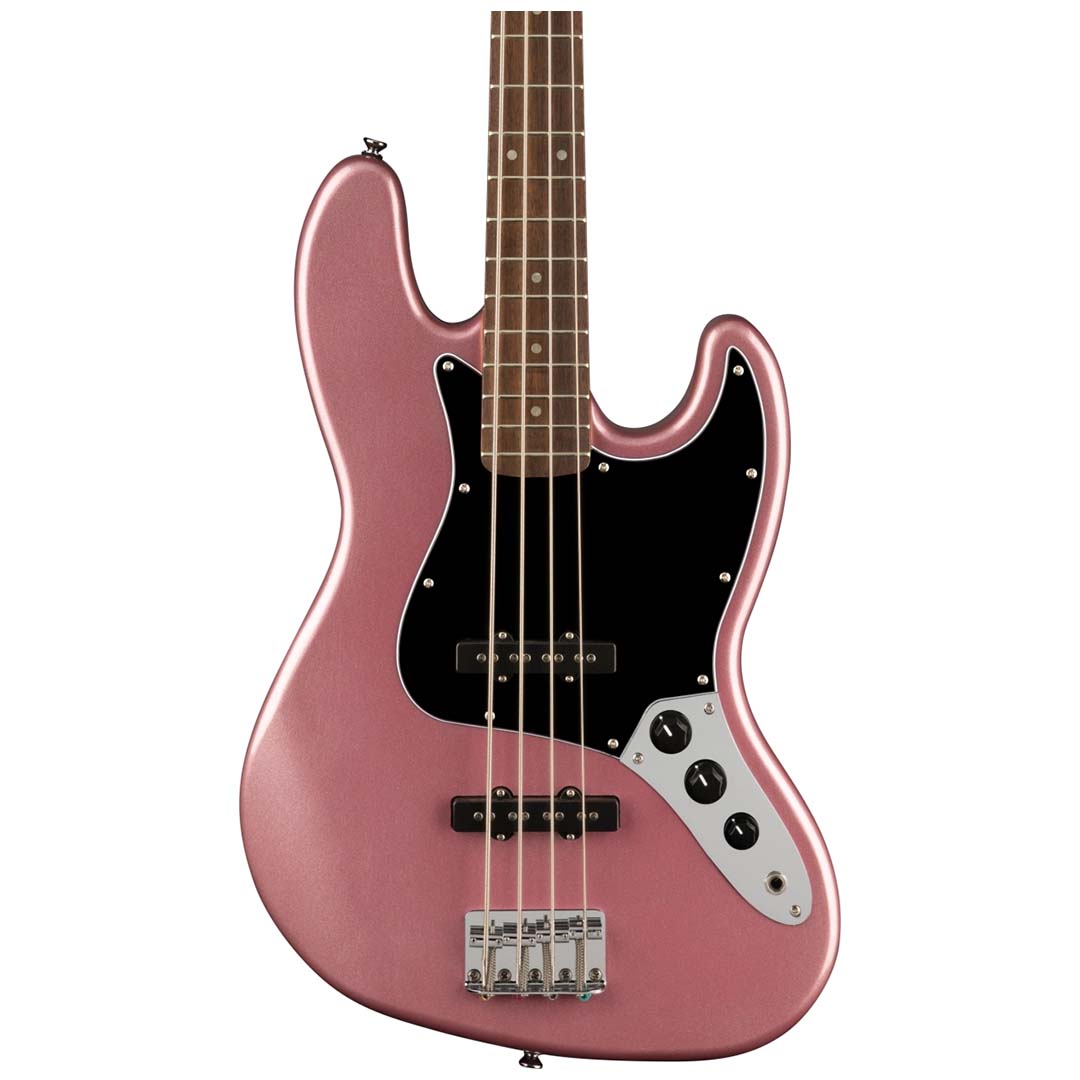 Affinity Series™ Jazz Bass®, Laurel Fingerboard, Black Pickguard, Burgundy Mist