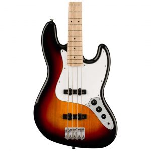 Affinity Series™ Jazz Bass®, Maple Fingerboard, White Pickguard, 3-Color Sunburst