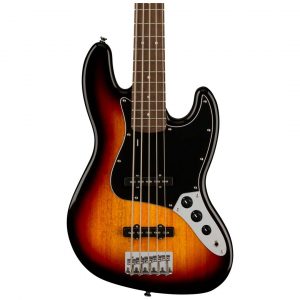 Affinity Series™ Jazz Bass® V, Laurel Fingerboard, Black Pickguard, 3-Color Sunburst