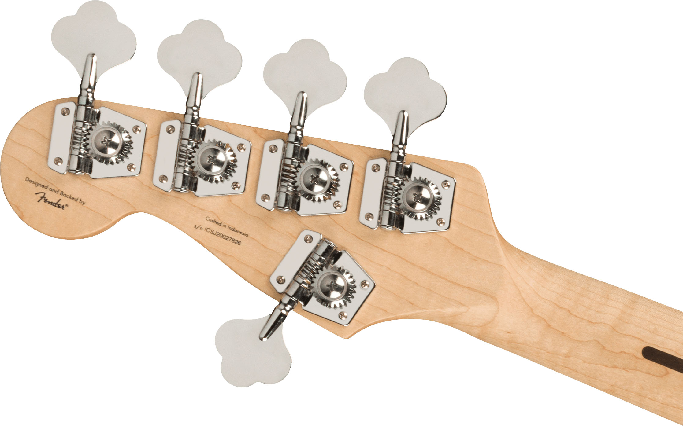 Affinity Series™ Jazz Bass® V, Maple Fingerboard, White Pickguard, Olympic White - Image 7