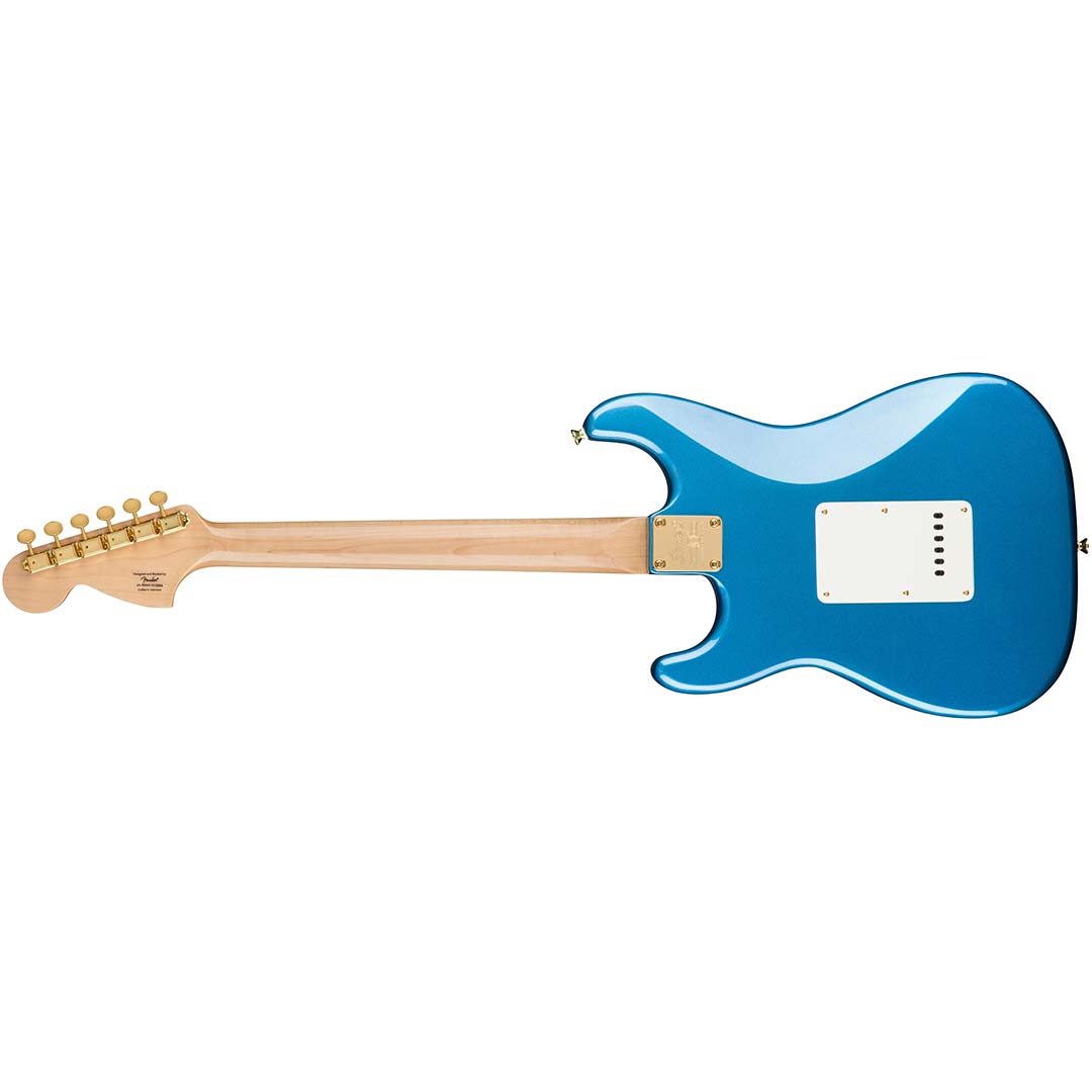 40th Anniversary Stratocaster®, Gold Edition, Laurel Fingerboard, Gold Anodized Pickguard, Lake Placid Blue - Image 3