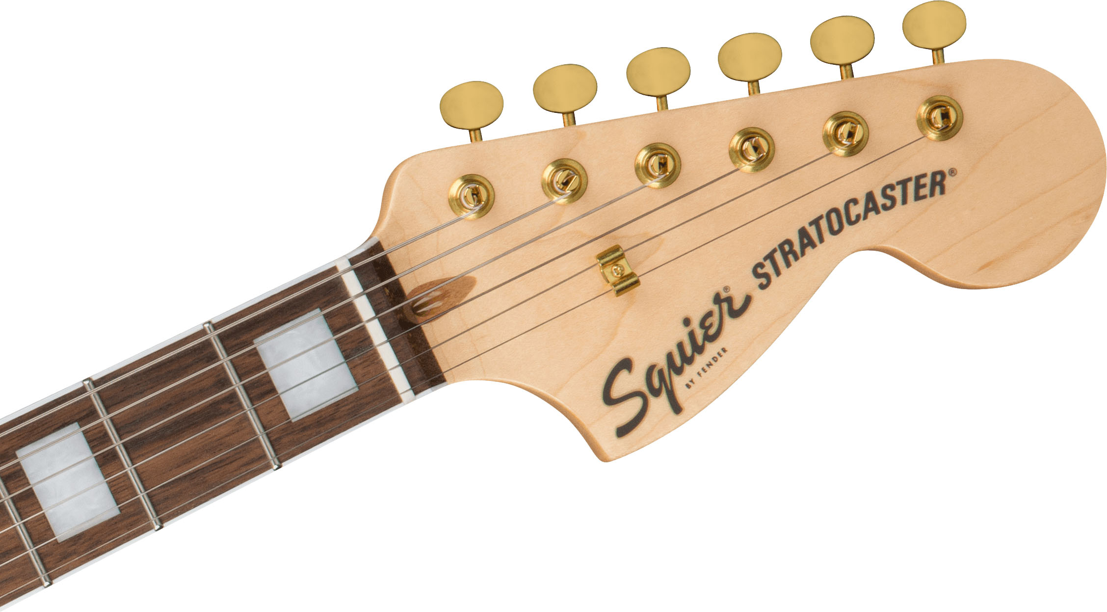 40th Anniversary Stratocaster®, Gold Edition, Laurel Fingerboard, Gold Anodized Pickguard, Ruby Red Metallic - Image 6