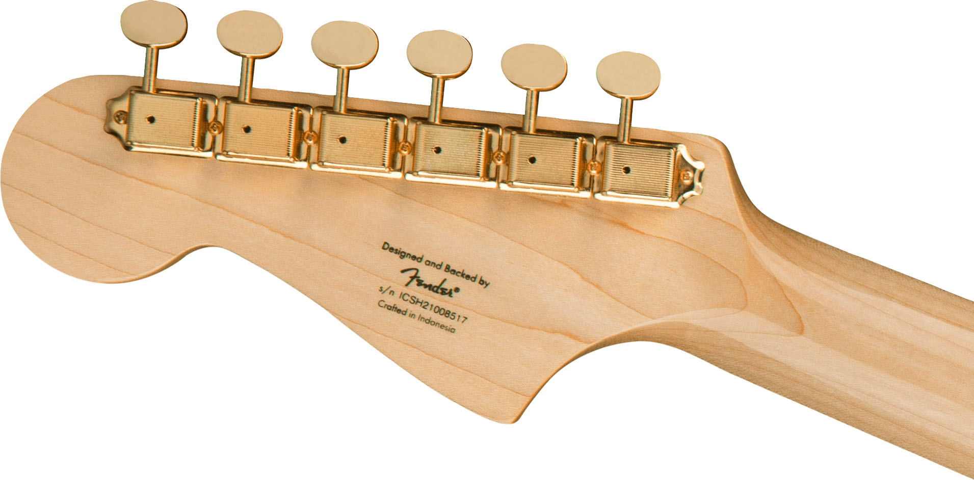 40th Anniversary Jazzmaster®, Gold Edition, Laurel Fingerboard, Gold Anodized Pickguard, Lake Placid Blue - Image 7