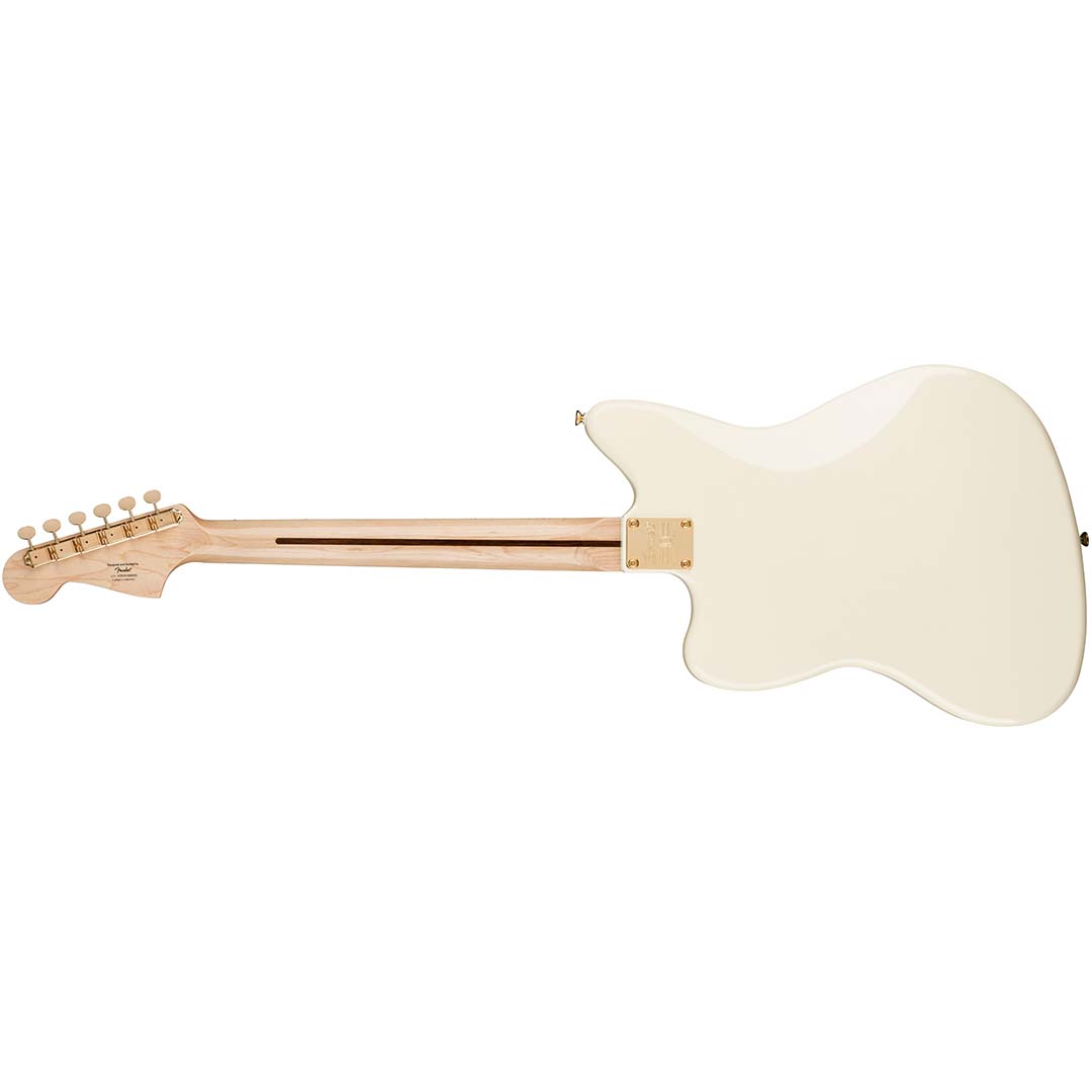 40th Anniversary Jazzmaster®, Gold Edition, Laurel Fingerboard, Gold Anodized Pickguard, Olympic White - Image 3