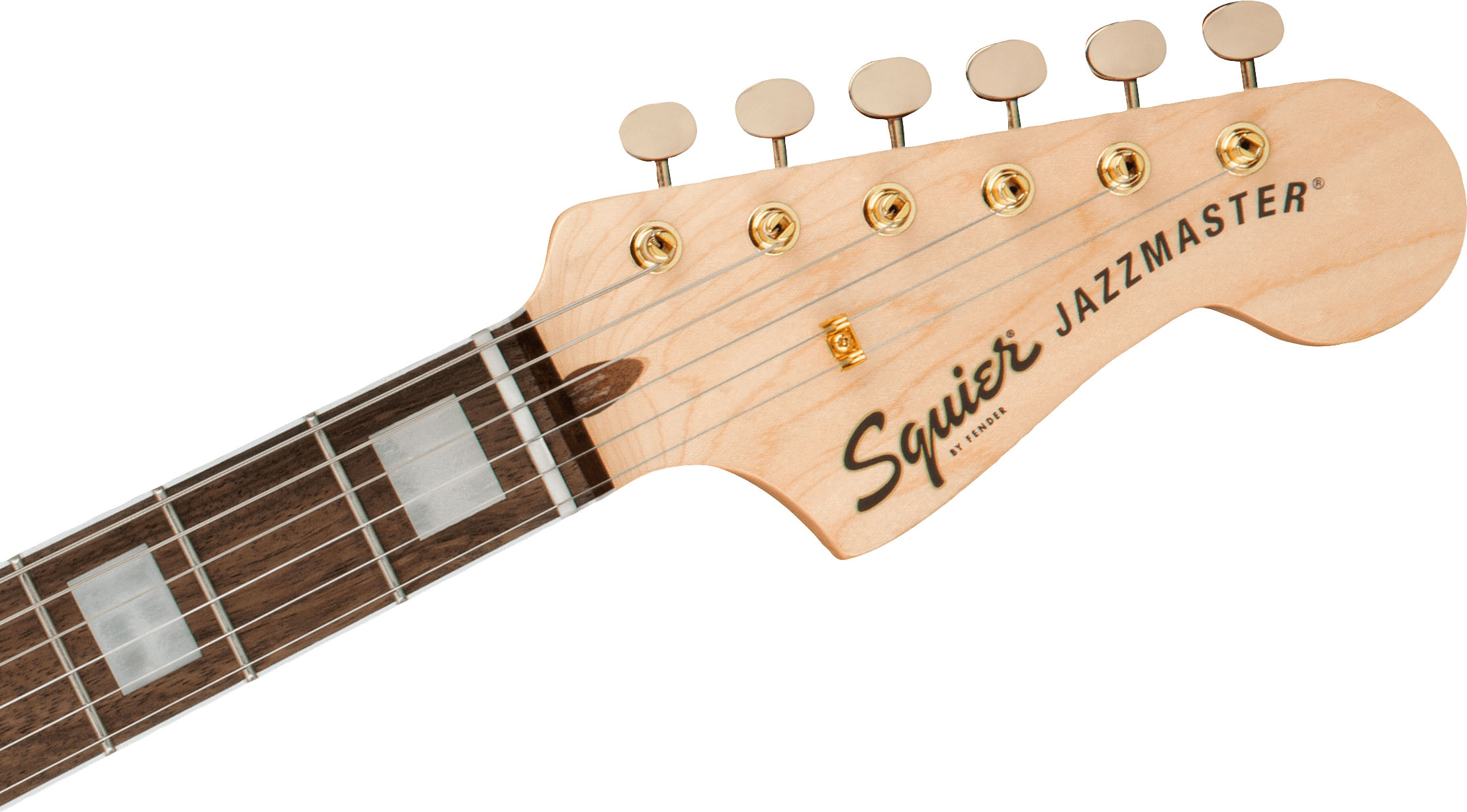 40th Anniversary Jazzmaster®, Gold Edition, Laurel Fingerboard, Gold Anodized Pickguard, Olympic White - Image 6