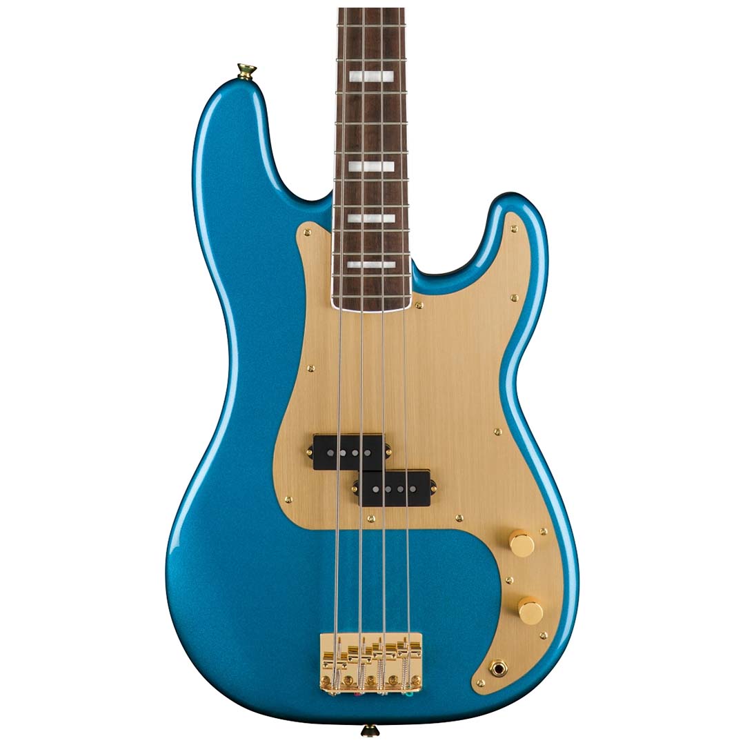 40th Anniversary Precision Bass®, Gold Edition, Laurel Fingerboard, Gold Anodized Pickguard, Lake Placid Blue