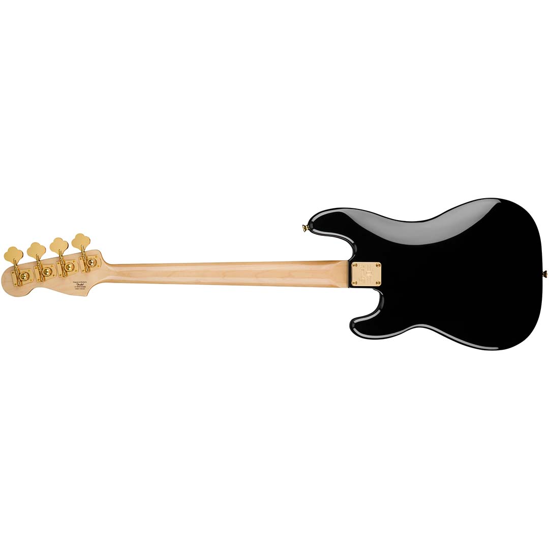 40th Anniversary Precision Bass®, Gold Edition, Laurel Fingerboard, Gold Anodized Pickguard, Black - Image 3