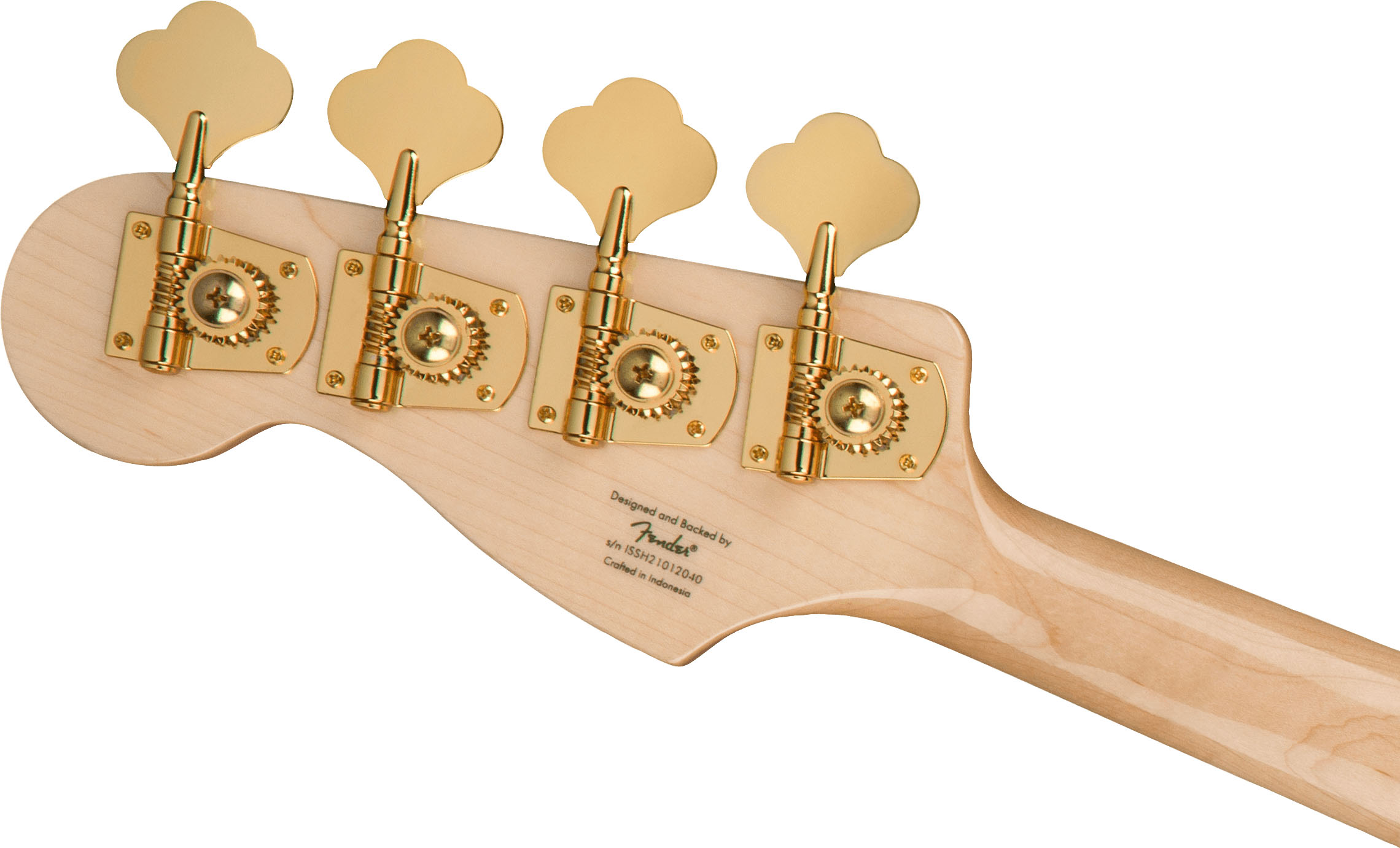 40th Anniversary Jazz Bass®, Gold Edition, Laurel Fingerboard, Gold Anodized Pickguard, Ruby Red Metallic - Image 7
