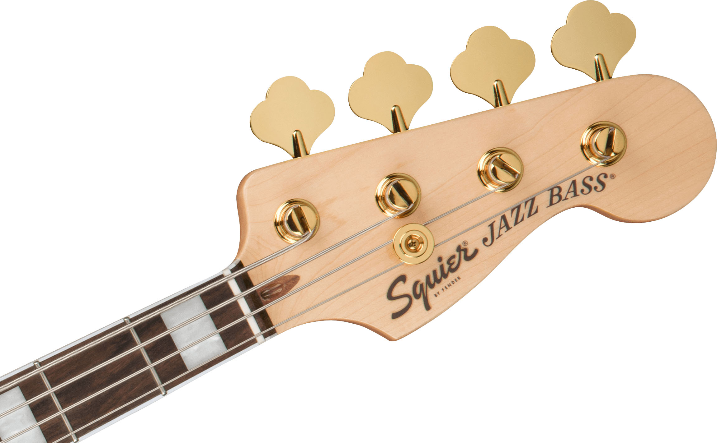 40th Anniversary Jazz Bass®, Gold Edition, Laurel Fingerboard, Gold Anodized Pickguard, Ruby Red Metallic - Image 6