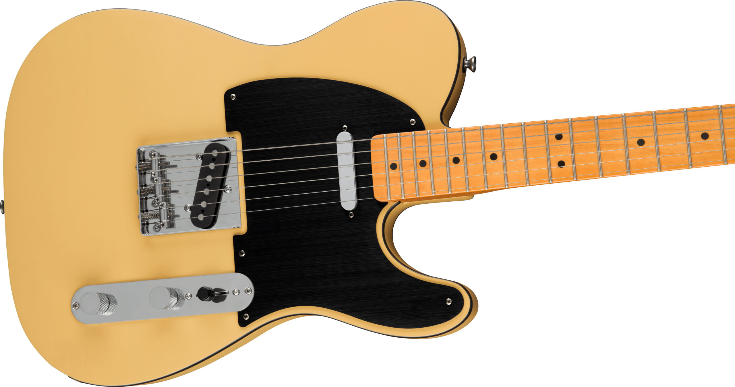 40th Anniversary Telecaster®, Vintage Edition, Maple Fingerboard, Black Anodized Pickguard, Satin Vintage Blonde - Image 5