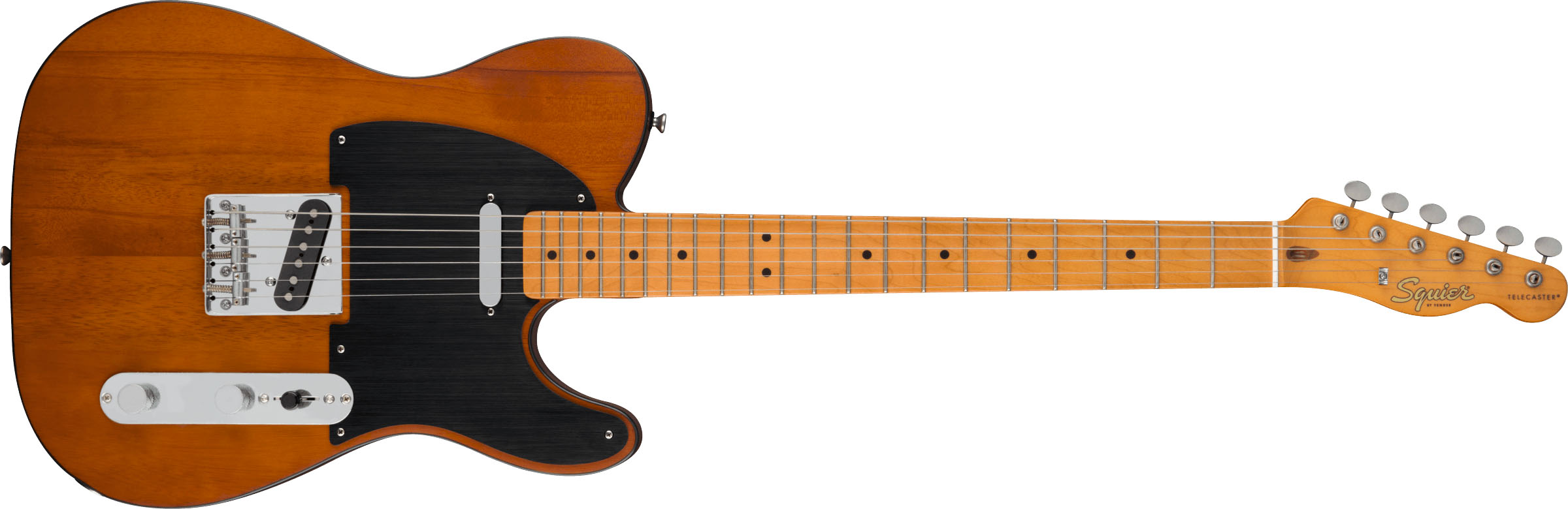 40th Anniversary Telecaster®, Vintage Edition, Maple Fingerboard, Black Anodized Pickguard, Satin Mocha - Image 2