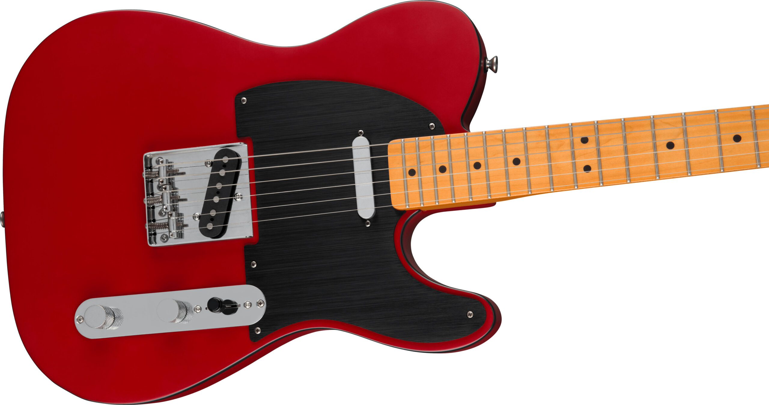 40th Anniversary Telecaster®, Vintage Edition, Maple Fingerboard, Black Anodized Pickguard, Satin Dakota Red - Image 5