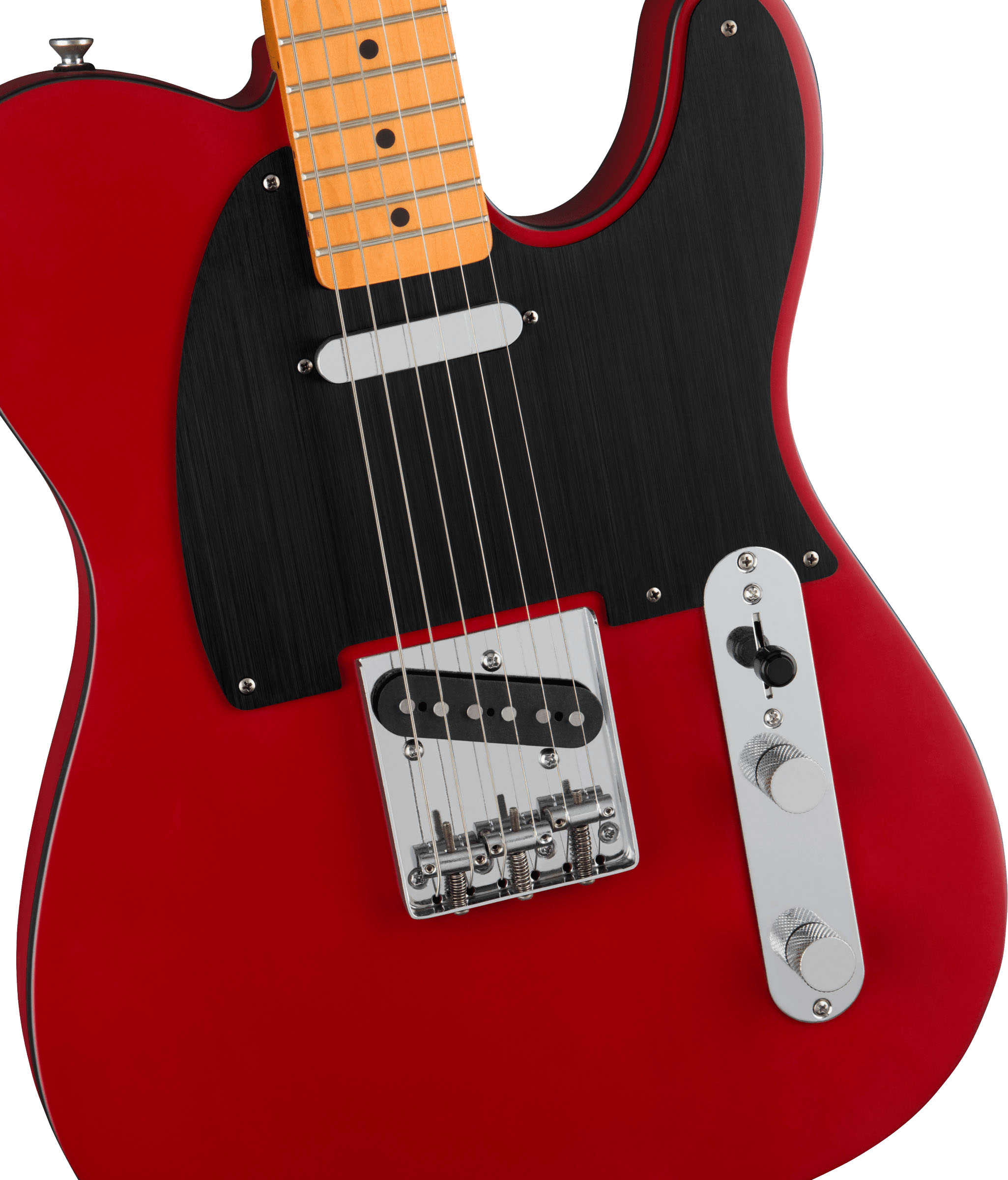 40th Anniversary Telecaster®, Vintage Edition, Maple Fingerboard, Black Anodized Pickguard, Satin Dakota Red - Image 4