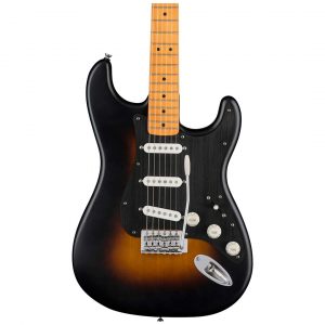 40th Anniversary Stratocaster®, Vintage Edition, Maple Fingerboard, Black Anodized Pickguard, Satin Wide 2-Color Sunburst