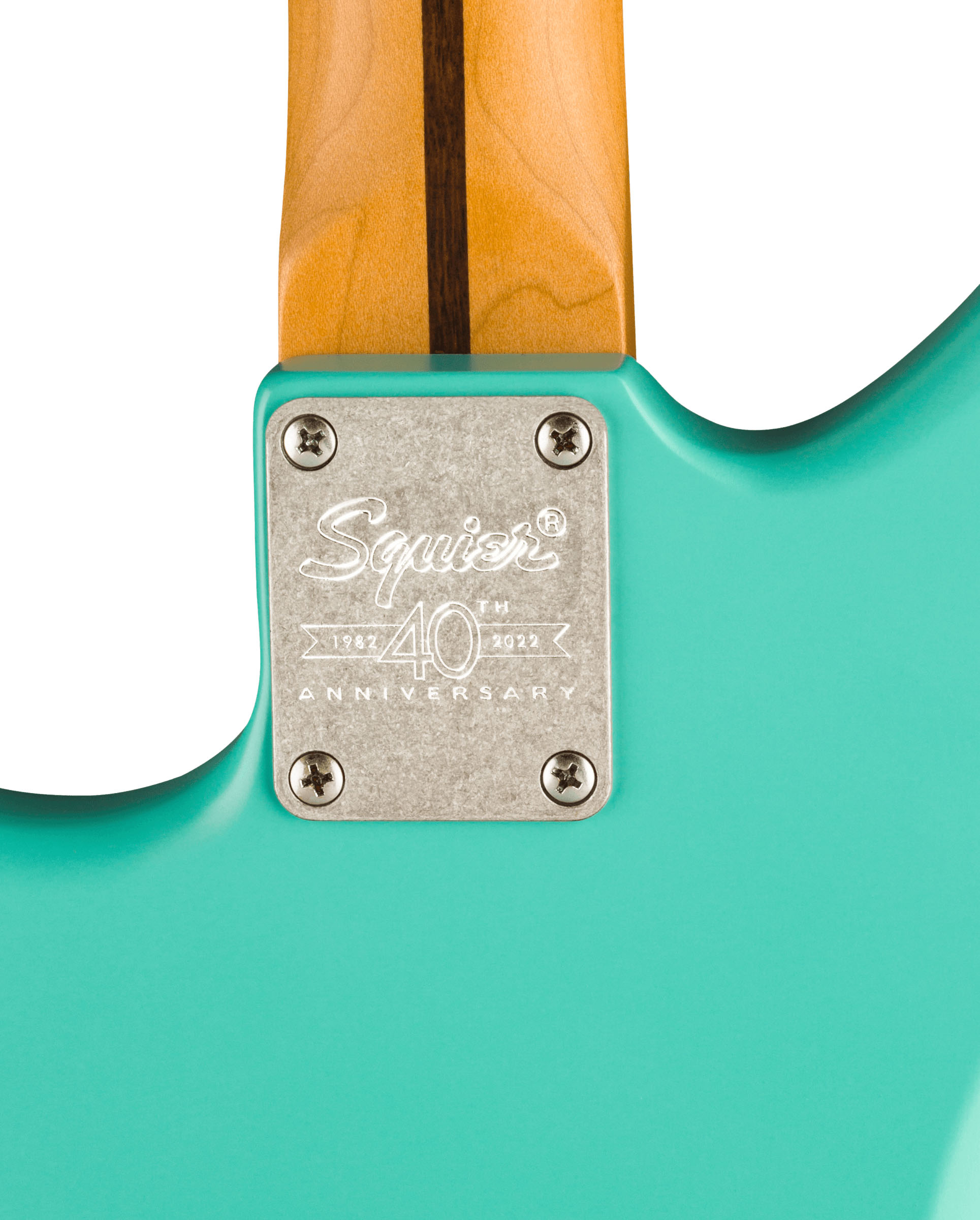 40th Anniversary Jazzmaster®, Vintage Edition, Maple Fingerboard, Gold Anodized Pickguard, Satin Sea Foam Green - Image 8