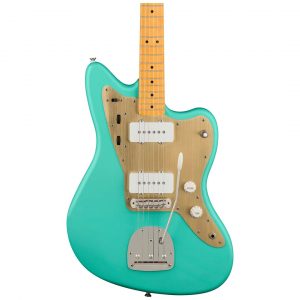 40th Anniversary Jazzmaster®, Vintage Edition, Maple Fingerboard, Gold Anodized Pickguard, Satin Sea Foam Green