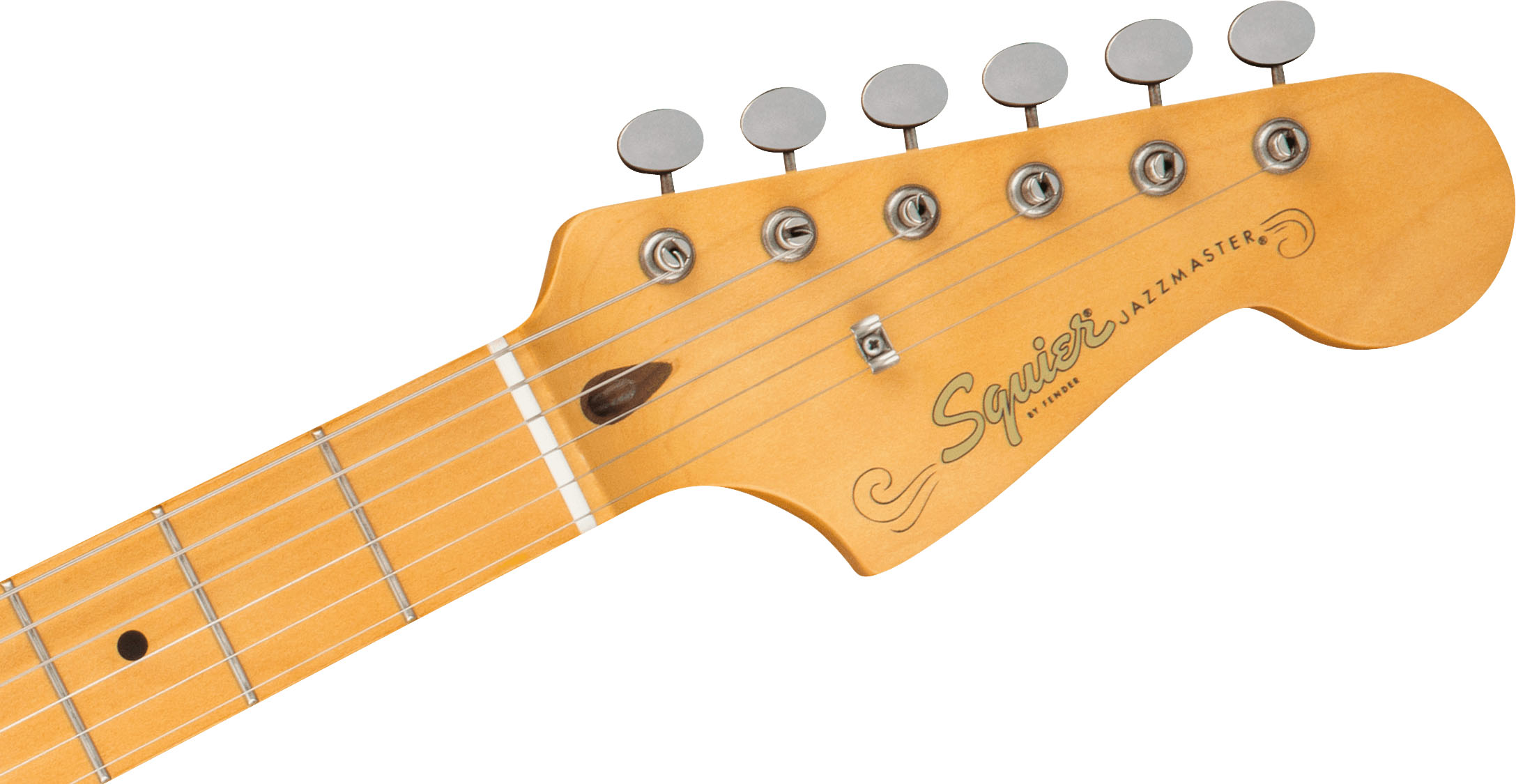 40th Anniversary Jazzmaster®, Vintage Edition, Maple Fingerboard, Gold Anodized Pickguard, Satin Sea Foam Green - Image 6