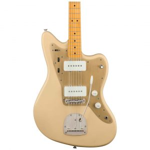 40th Anniversary Jazzmaster®, Vintage Edition, Maple Fingerboard, Gold Anodized Pickguard, Satin Desert Sand