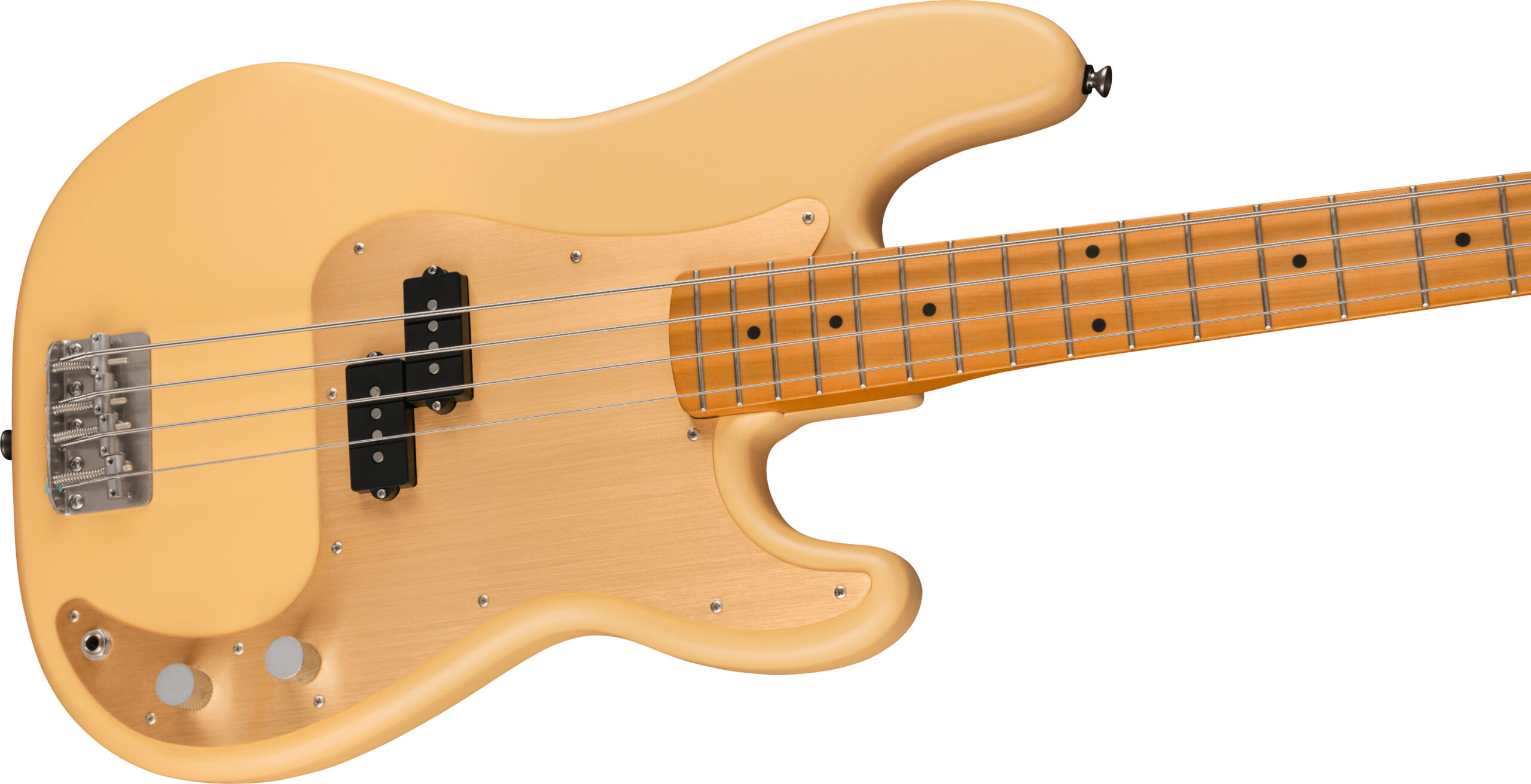40th Anniversary Precision Bass®, Vintage Edition, Maple Fingerboard, Gold Anodized Pickguard, Satin Vintage Blonde - Image 5