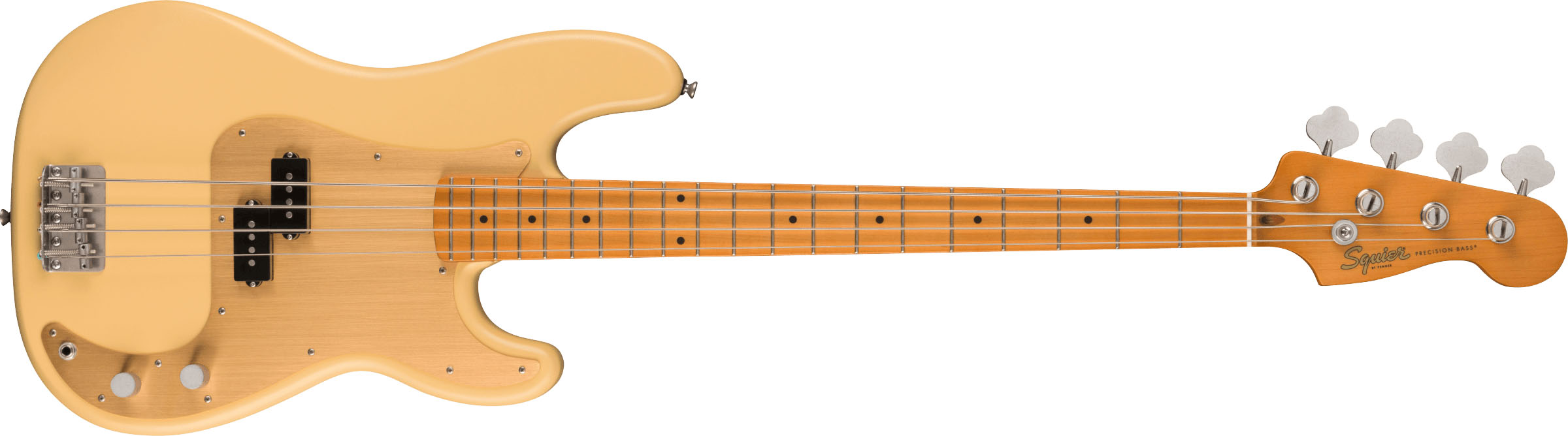 40th Anniversary Precision Bass®, Vintage Edition, Maple Fingerboard, Gold Anodized Pickguard, Satin Vintage Blonde - Image 2
