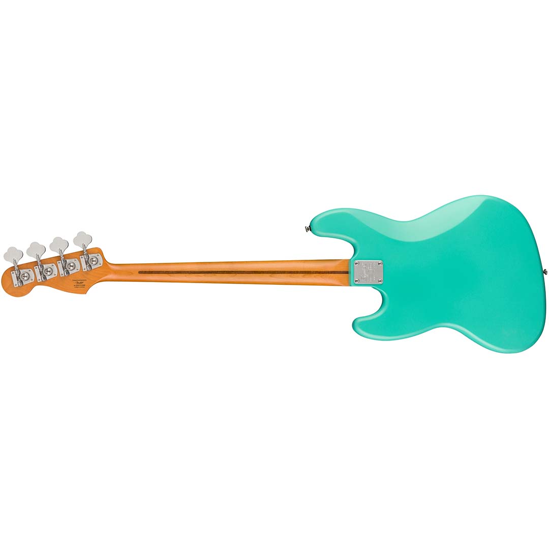 40th Anniversary Jazz Bass®, Vintage Edition, Maple Fingerboard, Gold Anodized Pickguard, Satin Sea Foam Green - Image 3