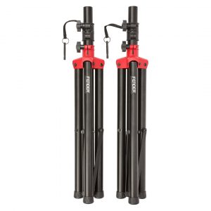 Compact Speaker Stands with Bag, Black