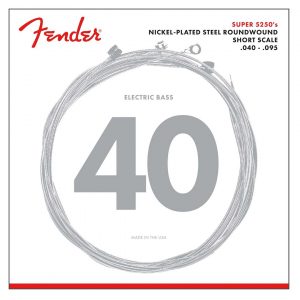 Super 5250 Bass Strings, Nickel-Plated Steel Roundwound, Short Scale, 5250XL .040-.095 Gauges, (4)