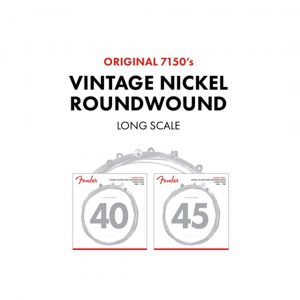 Original 7150 Bass Strings, Pure Nickel, Roundwound, Long Scale, 7150ML .045-.100 Gauges, (4)