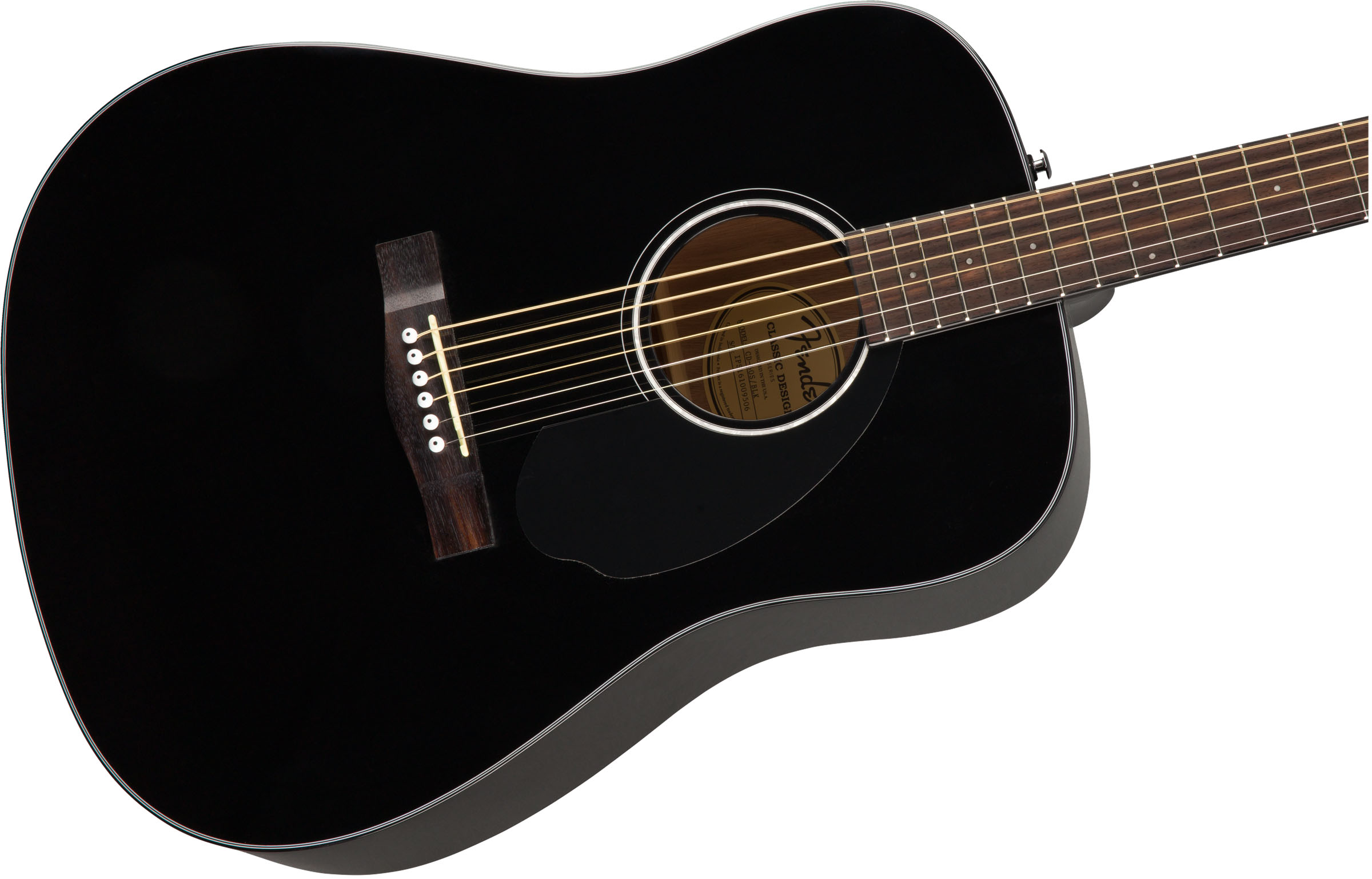 CD-60S Dreadnought, Walnut Fingerboard, Black - Image 6