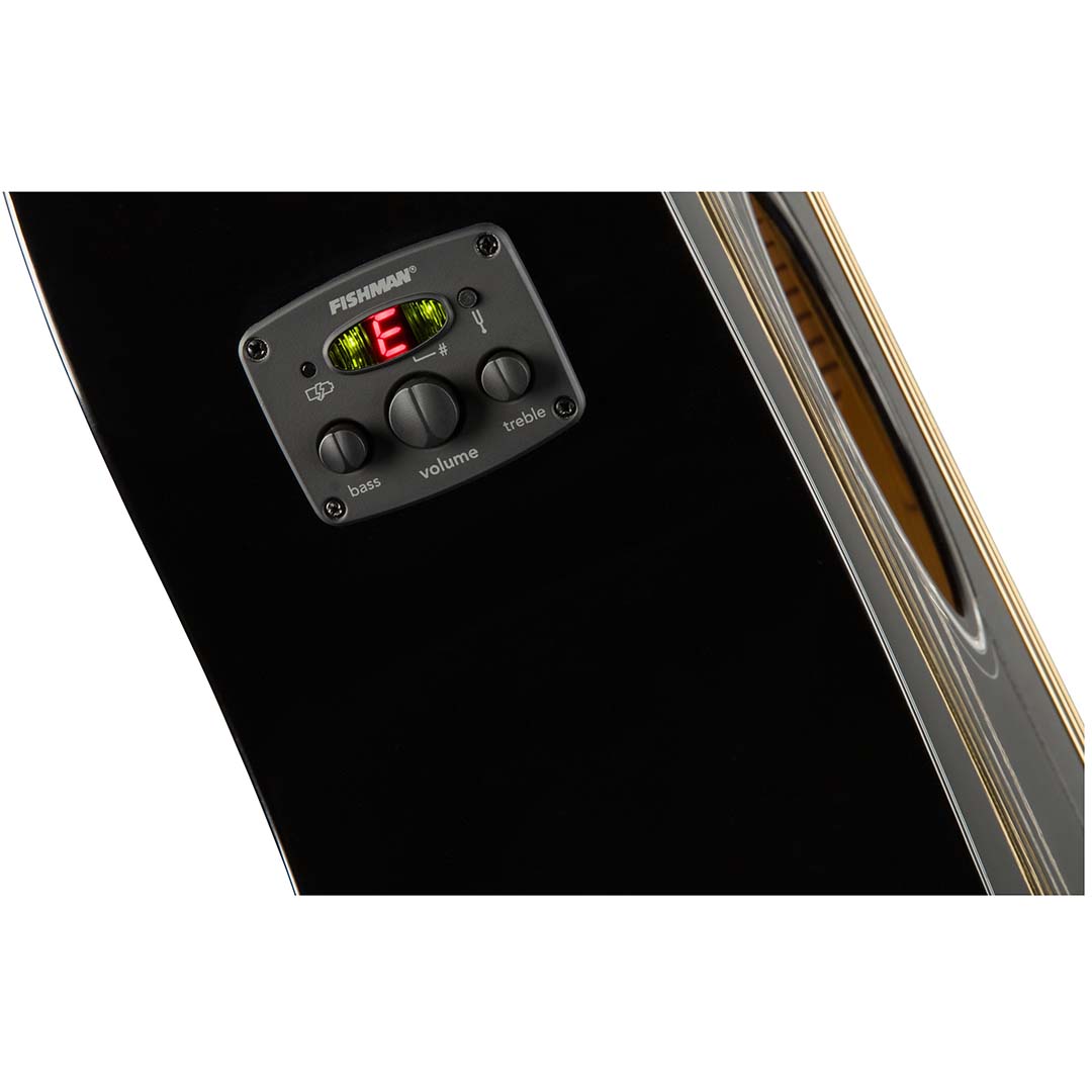 CD-60SCE Dreadnought, Walnut Fingerboard, Black - Image 9